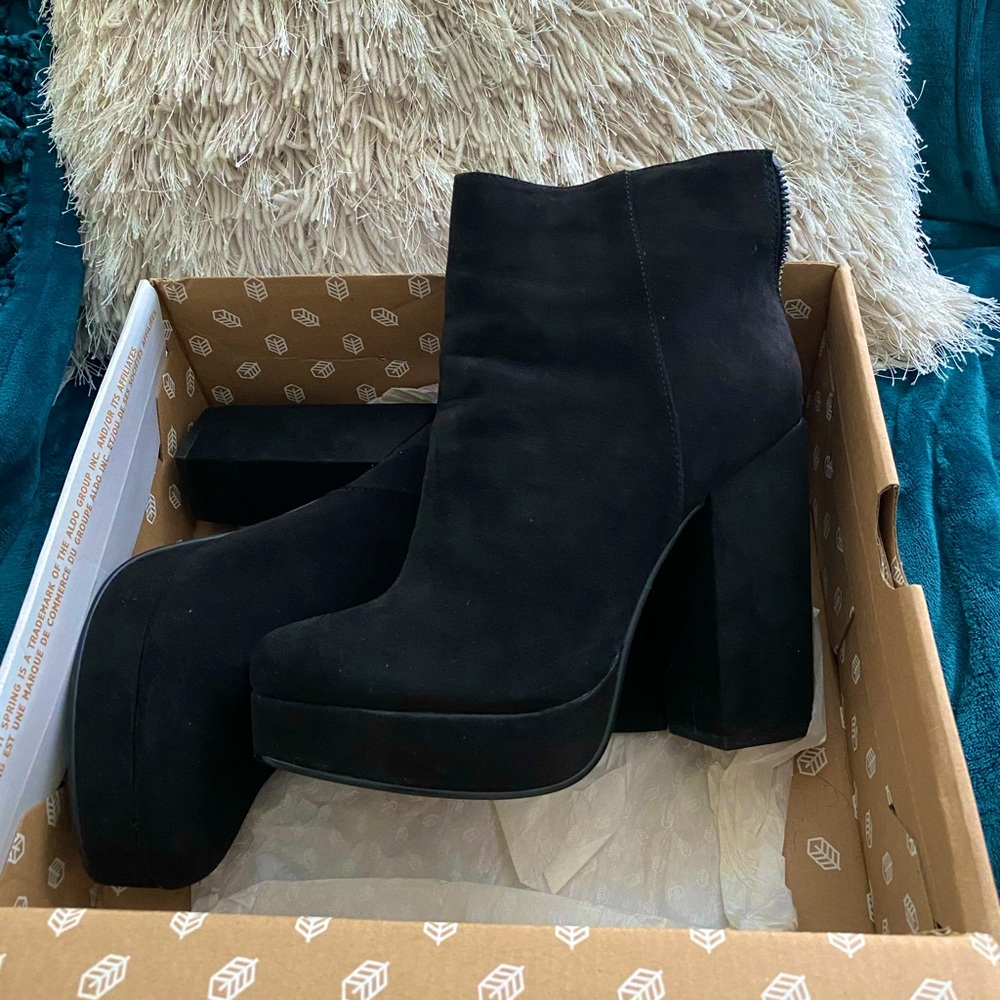 Call it spring chunky heel booties
